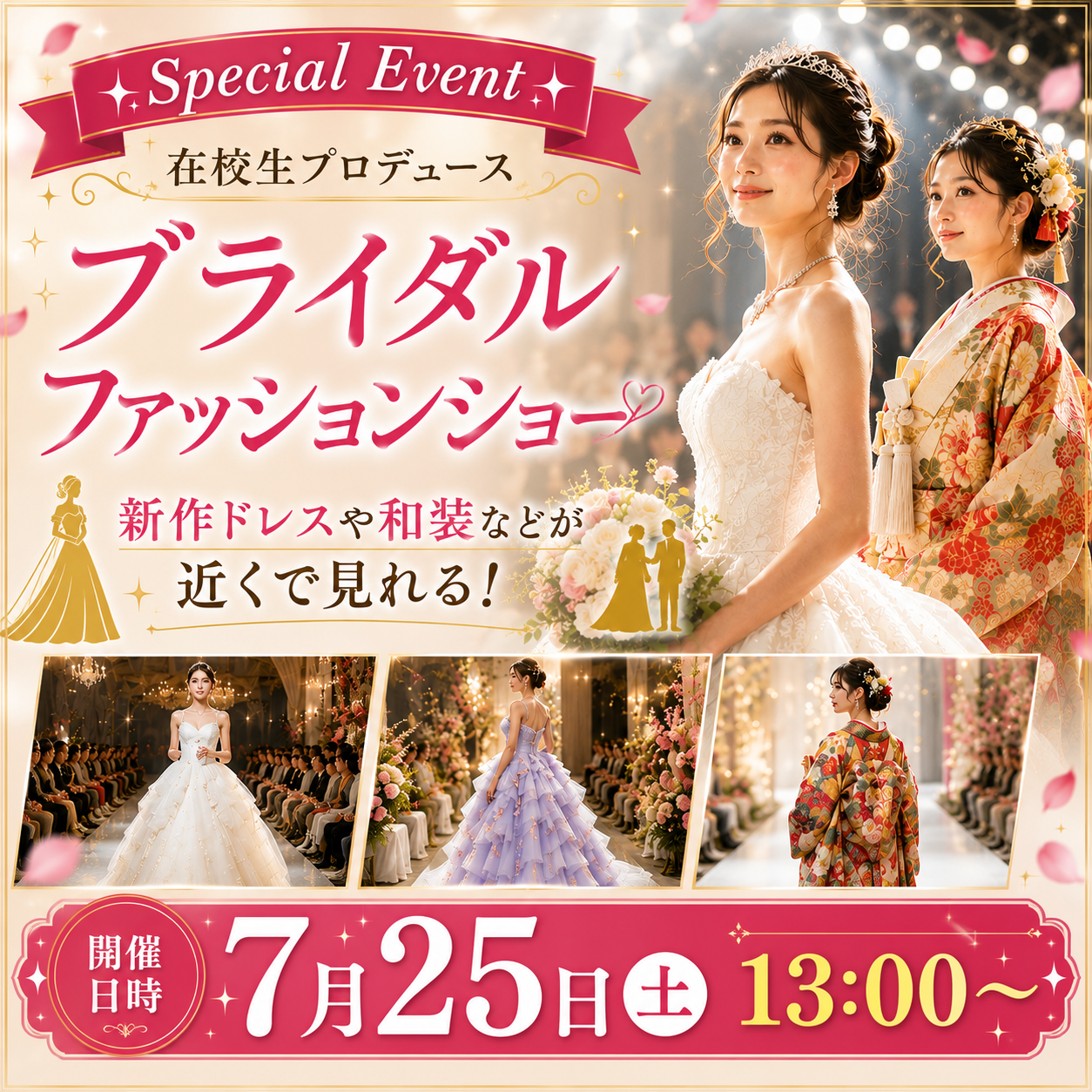 ブライダルファッションショー 7/25